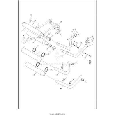 EXHAUST SYSTEM - FLFBS, FXBR