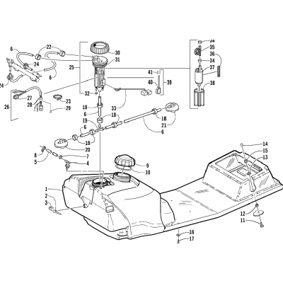 GAS TANK AND FUEL PUMP ASSEMBLIES (esr)