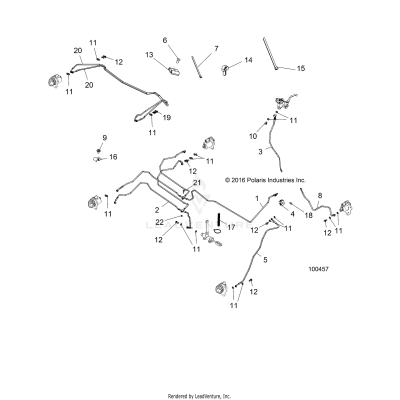 BRAKES, BRAKE LINES - A19S6E57B1 [100457]