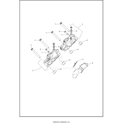 BRAKE CALIPER, FRONT