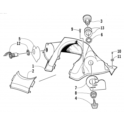 CONSOLE AND SWITCH ASSEMBLY