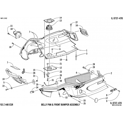 BELLY PAN AND FRONT BUMPER ASSEMBLY