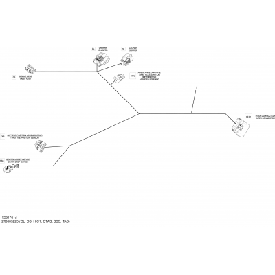 Electrical Harness - Steering, Package Convenience without iBR