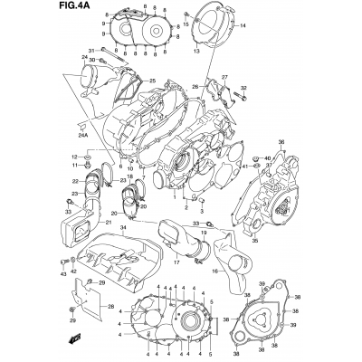 CRANKCASE COVER (MODEL K1)