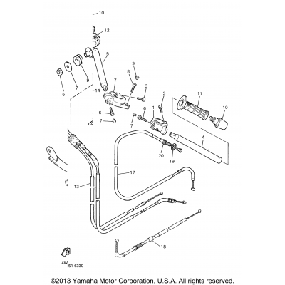 Steering Handle Cable