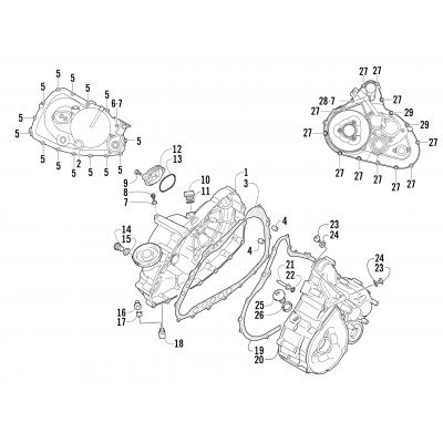 CRANKCASE COVER ASSEMBLY