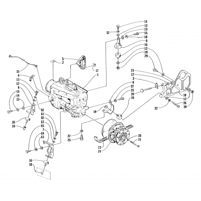 ENGINE AND RELATED PARTS