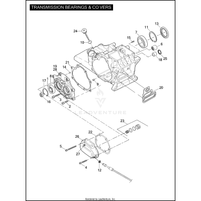 TRANSMISSION BEARINGS & COVERS