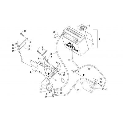 BATTERY AND TRAY ASSEMBLY