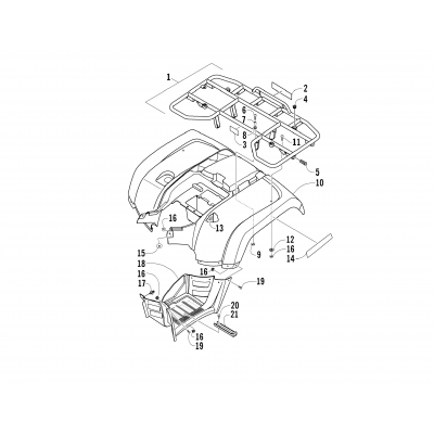 REAR BODY PANEL ASSEMBLY