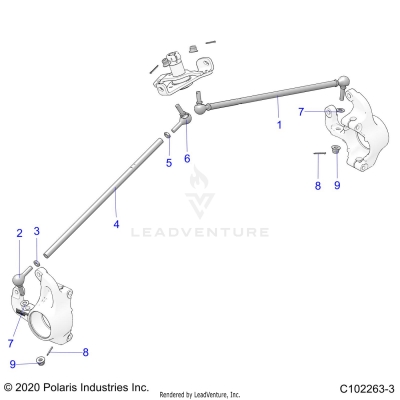 STEERING, STEERING TIE RODS. - A25SVE95PG (C102376)