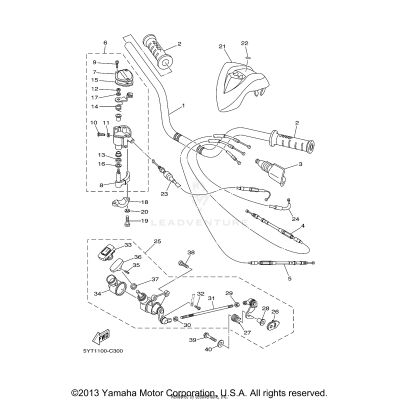 STEERING HANDLE CABLE