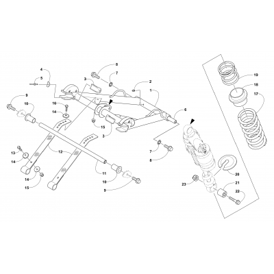 REAR SUSPENSION FRONT ARM ASSEMBLY