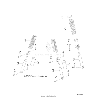 SUSPENSION, SHOCKS - A19YAK05B7/B6 (A00026)