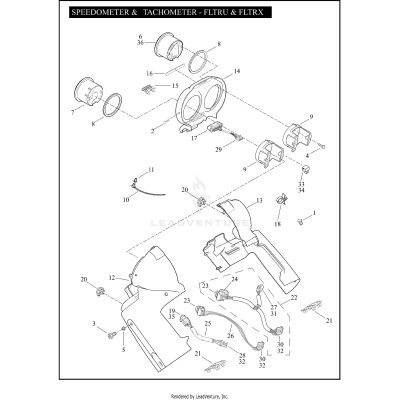 SPEEDOMETER & TACHOMETER - FLTRU & FLTRX