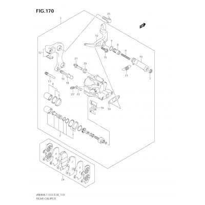 REAR CALIPER (AN400 L1 E33)