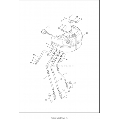 OIL TANK & LINES - FXSB