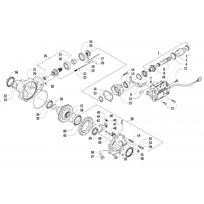 FRONT DRIVE GEARCASE ASSEMBLY