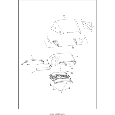 WINDSHIELD, FAIRING AND FRONT LIGHTING