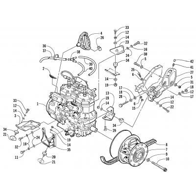 ENGINE AND RELATED PARTS