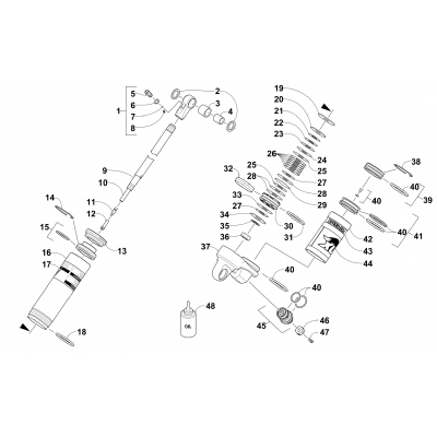 REAR SUSPENSION REAR ARM SHOCK ABSORBER