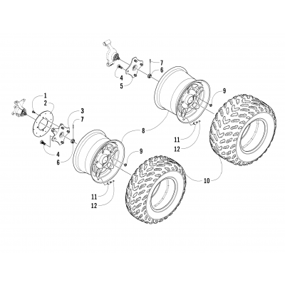 WHEEL AND TIRE ASSEMBLY