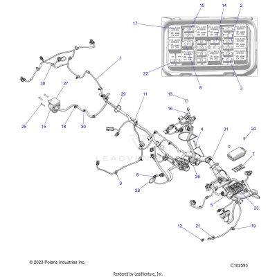 ELECTRICAL, HARNESS - A25SLE95CF/FF/EF (C102593)