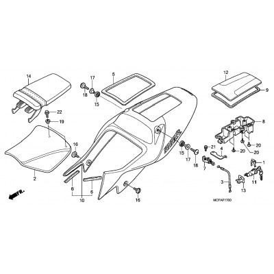 SEAT / SEAT COWL