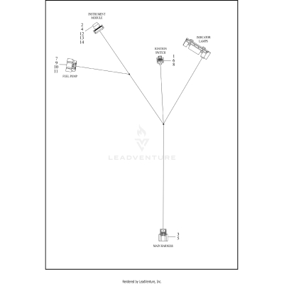 WIRING HARNESS, CONSOLE - FLHP