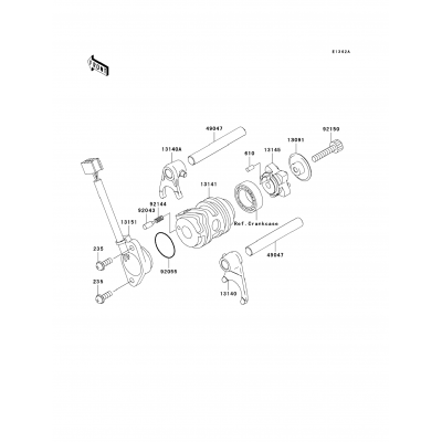 Gear Change Drum/Shift Fork(s)