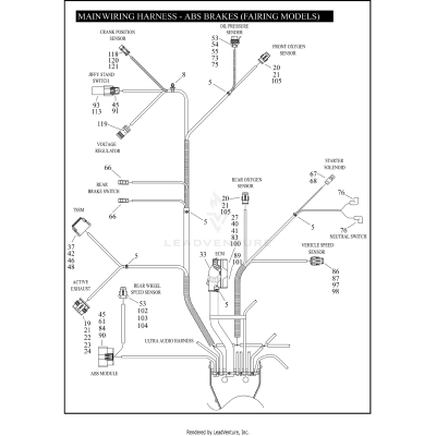 MAIN WIRING HARNESS - ABS BRAKES (FAIRING MODELS) (5 OF 5)