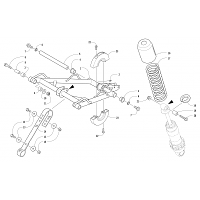 REAR SUSPENSION FRONT ARM ASSEMBLY