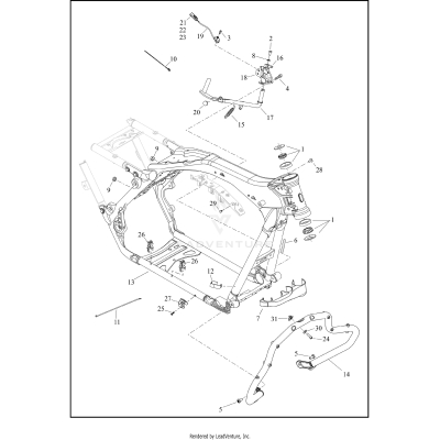 FRAME AND JIFFY STAND, FLHXL/FLTRXL