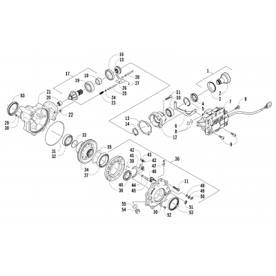 FRONT DRIVE GEARCASE ASSEMBLY