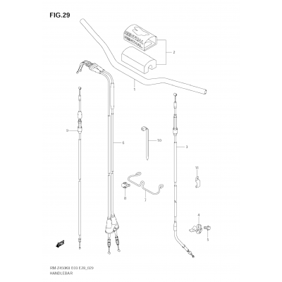 HANDLEBAR (RM-Z450 K8/K9/L0)