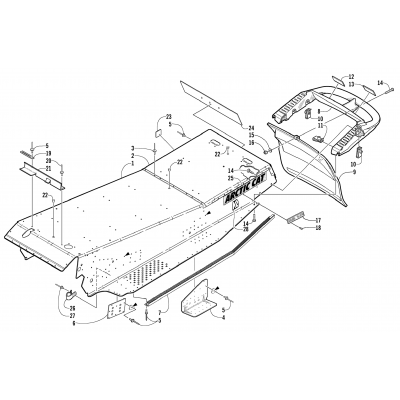 TUNNEL AND REAR BUMPER