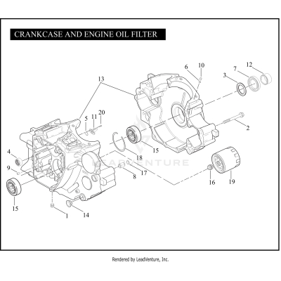 CRANKCASE AND ENGINE OIL FILTER -TWIN CAM 88B™