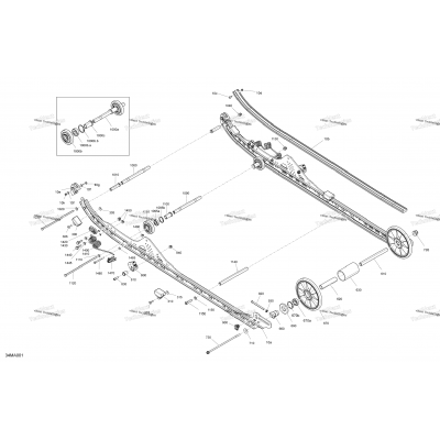 Suspension - Rear - Lower Section - Model 154