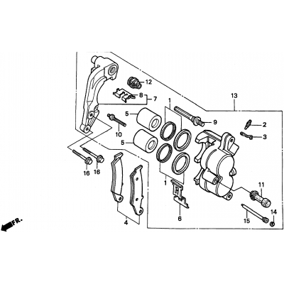 FRONT BRAKE CALIPER