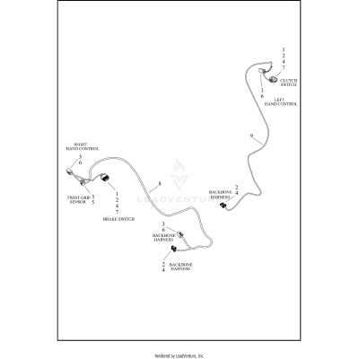 WIRING HARNESS, HAND CONTROL JUMPER