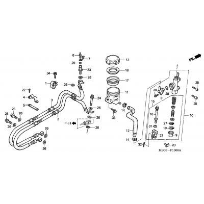 REAR BRAKE MASTER CYLINDER