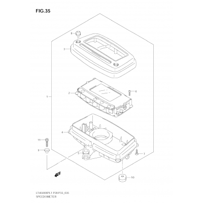 SPEEDOMETER (LT-A500XP L1 E33)