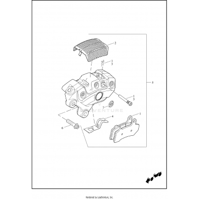 BRAKE CALIPER, FRONT