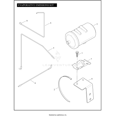 CALIFORNIA EVAPORATIVE EMISSIONS KIT