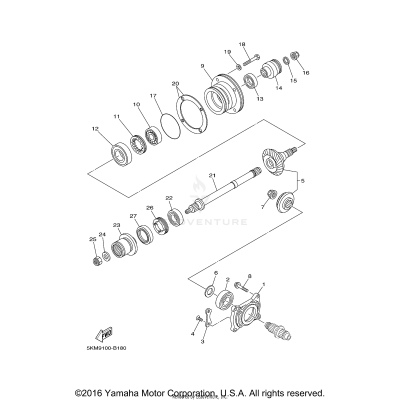 MIDDLE DRIVE GEAR