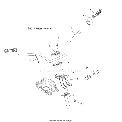 STEERING, HANDLEBAR and CONTROLS - A17SES57F1/F2/FL/SET57F1 [49ATVHANDLEBAR15TRCTR]