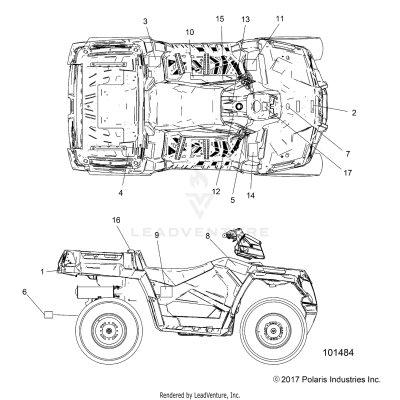 BODY, DECALS - A19SUE57D5 (101484)