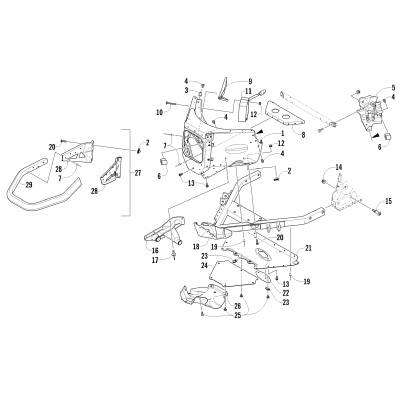 FRONT BUMPER AND FRAME ASSEMBLY