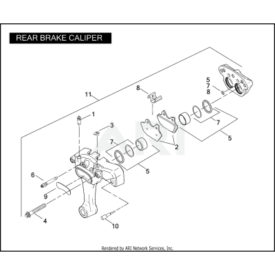 REAR BRAKE CALIPER