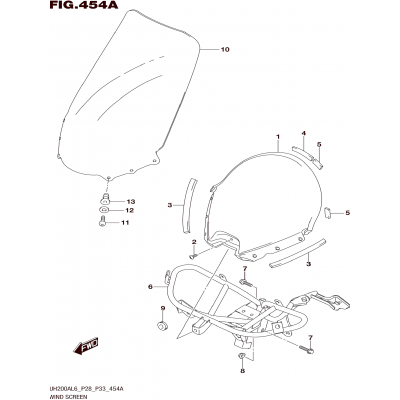 WIND SCREEN (UH200AL6 P28)